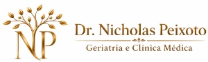 Logo Dr. Nicholas Peixoto dourado horizontal Logo Dr. Nicholas Peixoto dourado horizontal